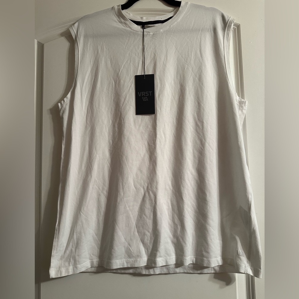 VRST White Muscle Tank